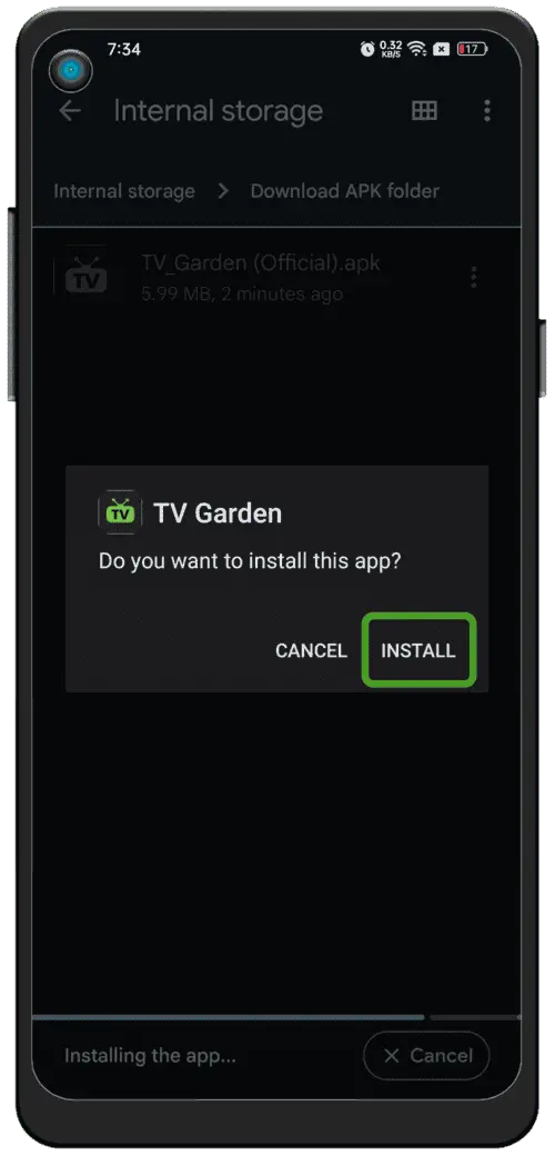 Install & Launch TV LIVES